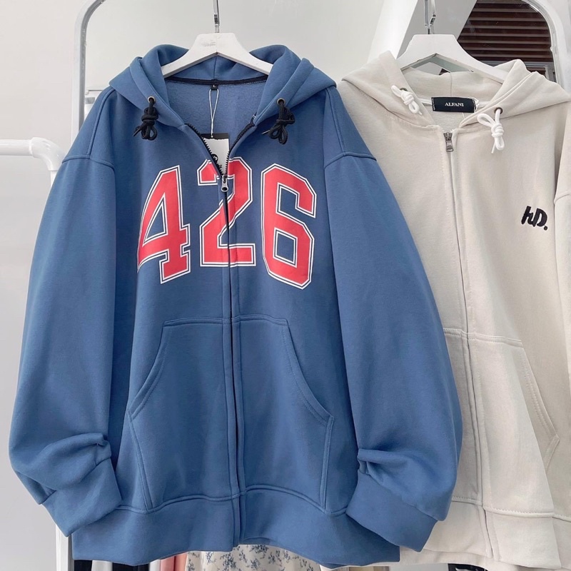 [sẵn] Áo Khoác Nỉ Zip Kéo Dáng To 426 [ nam nữ ] | BigBuy360 - bigbuy360.vn