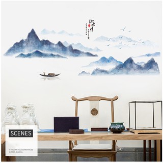 Decal dán tường tranh phong cảnh
