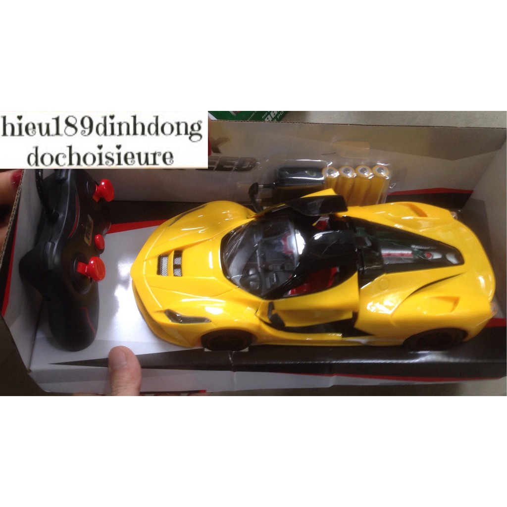 Xe oto điều khiển ferrari mở cánh siêu hot tặng kèm pin 1:16 (ảnh thật kèm video) (Khách chat chọn màu)