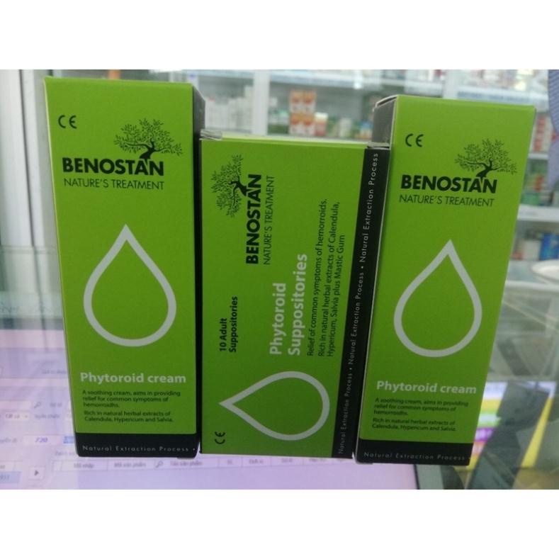 Kem bôi và viên đạn trĩ Benostan
