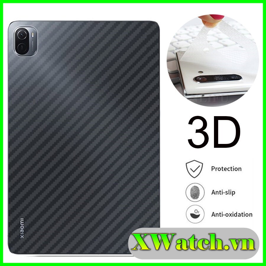 Dán carbon mặt lưng Xiaomi Pad 5 Mi pad 5 pro chống bám vân tay