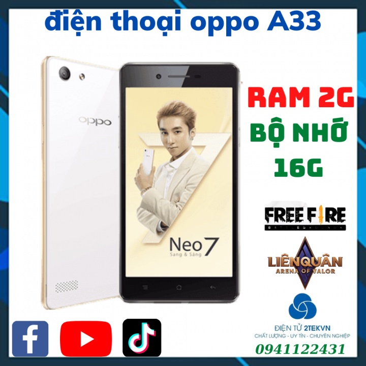 điện thoại cảm ứng OPPO A33 giá rẻ bảo hành chính hãng -chơi liên quân lướt wed mượt
