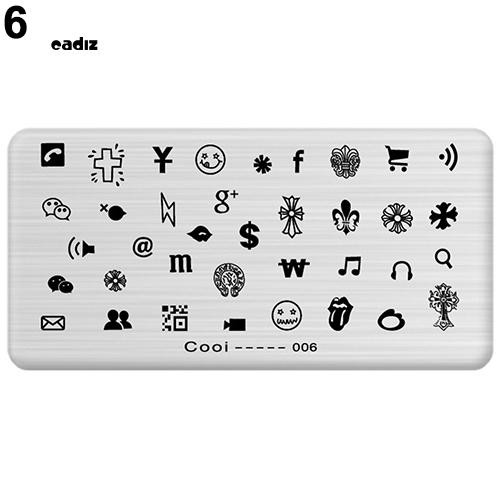 Khuôn in họa tiết móng tay nhiều hình ảnh độc đáo dễ sử dụng