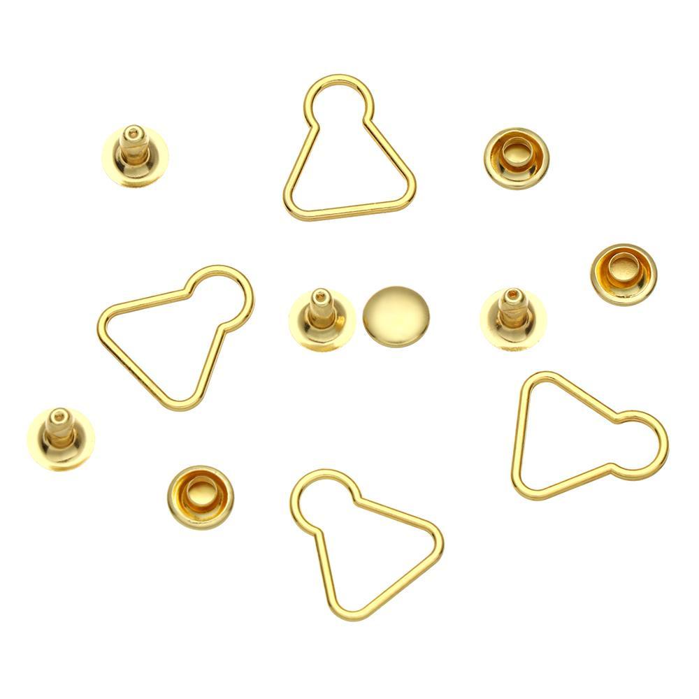 Bộ 4 Nút Thắt Lưng Hình Hồ Lô Bằng Kim Loại DIY