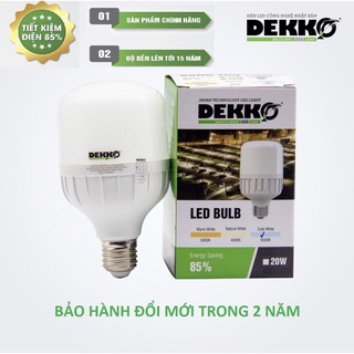 Bóng đèn led trụ chính hãng dekko dekko 20w, 30w, 40w bảo hành 2 năm