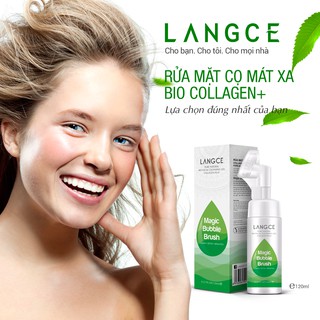 RỬA MẶT SINH HỌC CỌ MÁT XA BIO COLLAGEN+ LANGCE