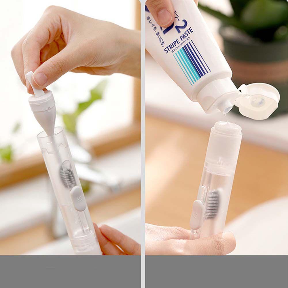 Bàn Chải Đánh Răng Nhựa Lông Mềm Gấp Gọn Sáng Tạo Dùng Khi Đi Cắm Trại