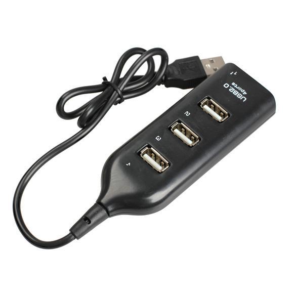 [rememberme]4 Port USB 2.0 High Speed Mini Hub Soet Pattern for Laptop PC L&6