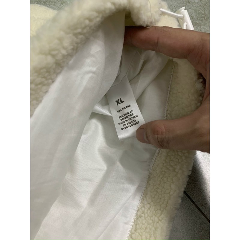 Áo jacket lông cừu TRẮNG ( ảnh tự chụp ) | BigBuy360 - bigbuy360.vn