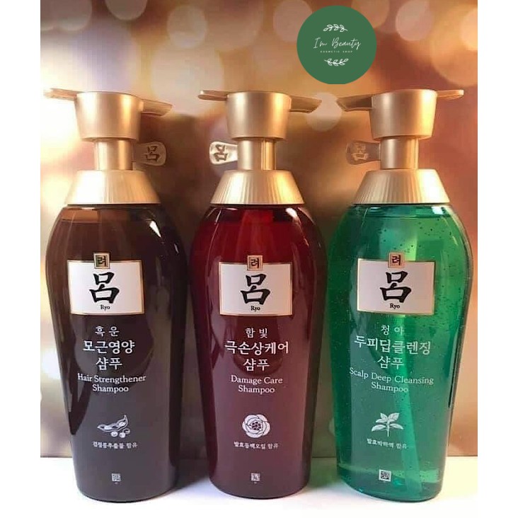 DẦU GỘI/DẦU XẢ NHÂN SÂM RYO DAMAGE CARE - CHUYÊN TÓC HƯ TỔN, TÓC RỤNG 500ML