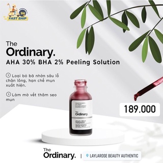 Bill US Thanh tẩy da AHA 30% + BHA 2% Peeling Solution The Ordinary bản Canada
