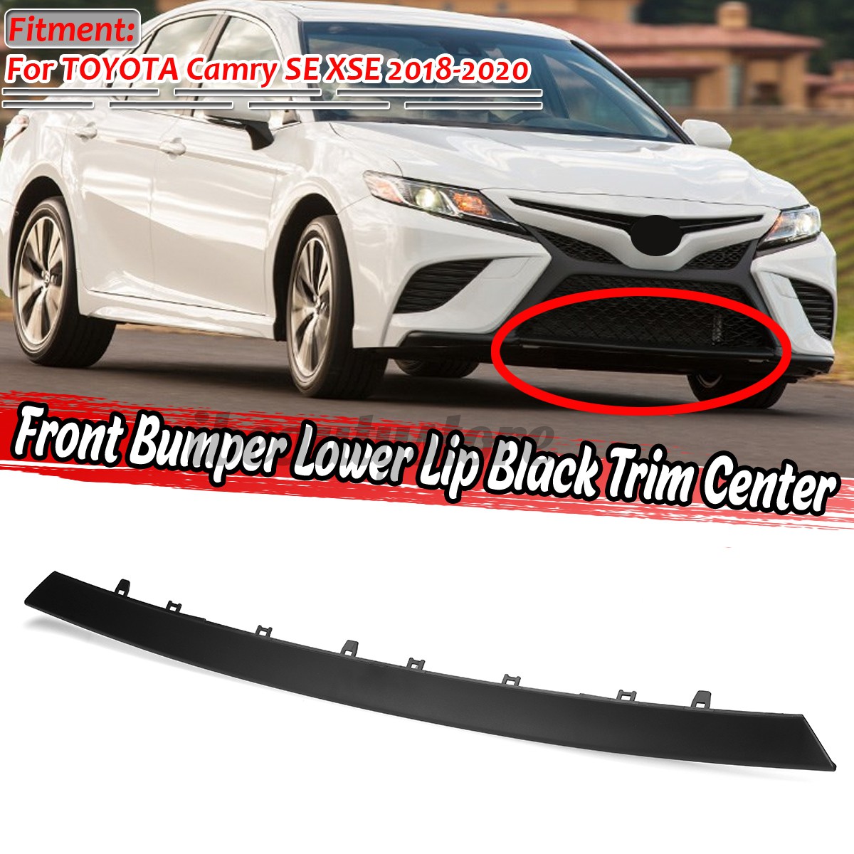 BUMPER Lưới Tản Nhiệt Gắn Cản Trước Xe Hơi Toyota Camry 5312206040 2018