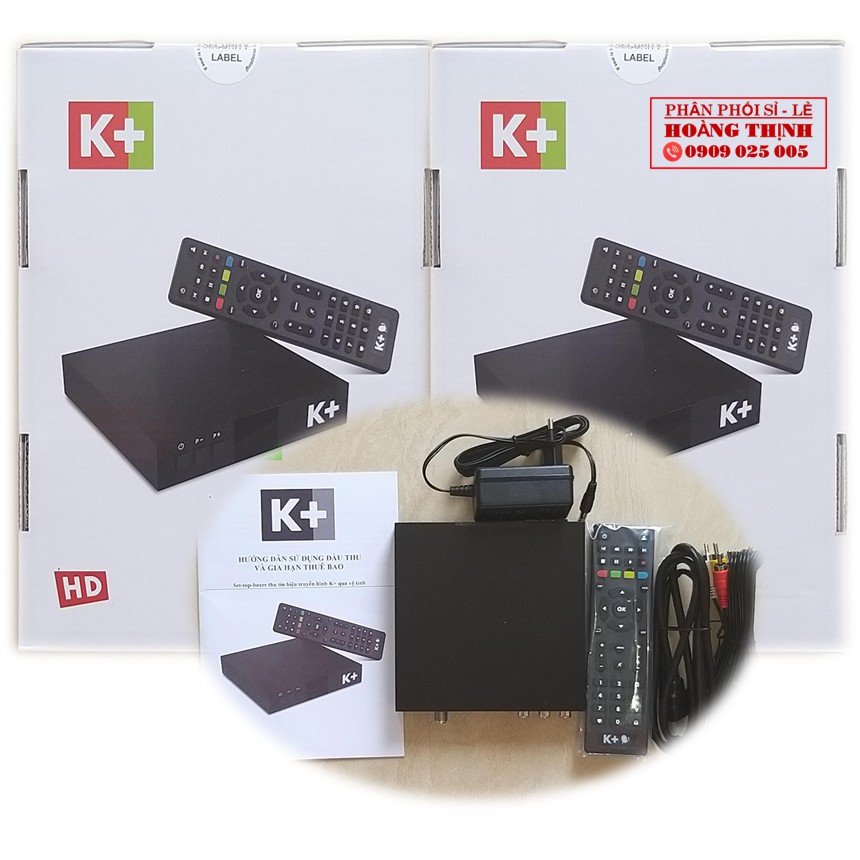 [TẶNG 1 THÁNG] Trọn Bộ đầu thu K+ HD và Bộ phụ kiện chân chảo Vệ Tinh của truyền hình K + Xem Ngoại Hạng với 170 Kênh