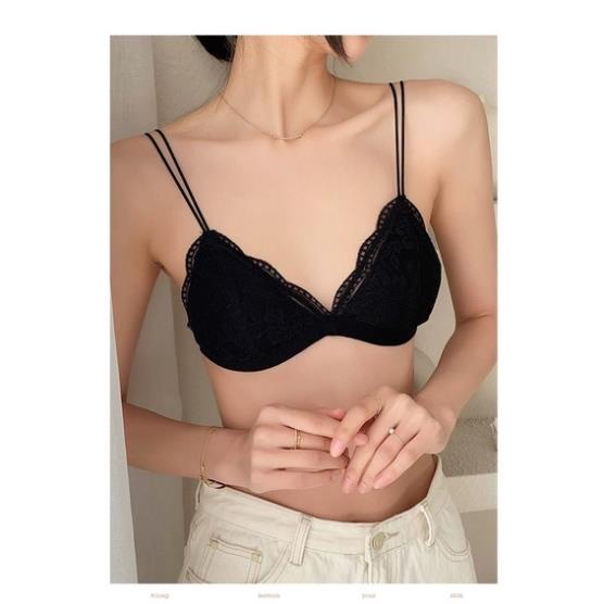 ❤️ Áo Ngực , Áo Bra Ren Hoa Mềm Đệm Mỏng 2 Dây Kép Móc Cài Sau Siêu Mềm Dịu Êm 8753 ❤️