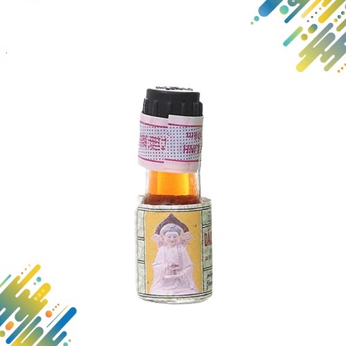 Dầu gió phật linh 5ml và 1,5 ml, dùng xoa ngoài da khi cảm, ho, sổ mũi, nhức đầu, say nắng, trúng gió