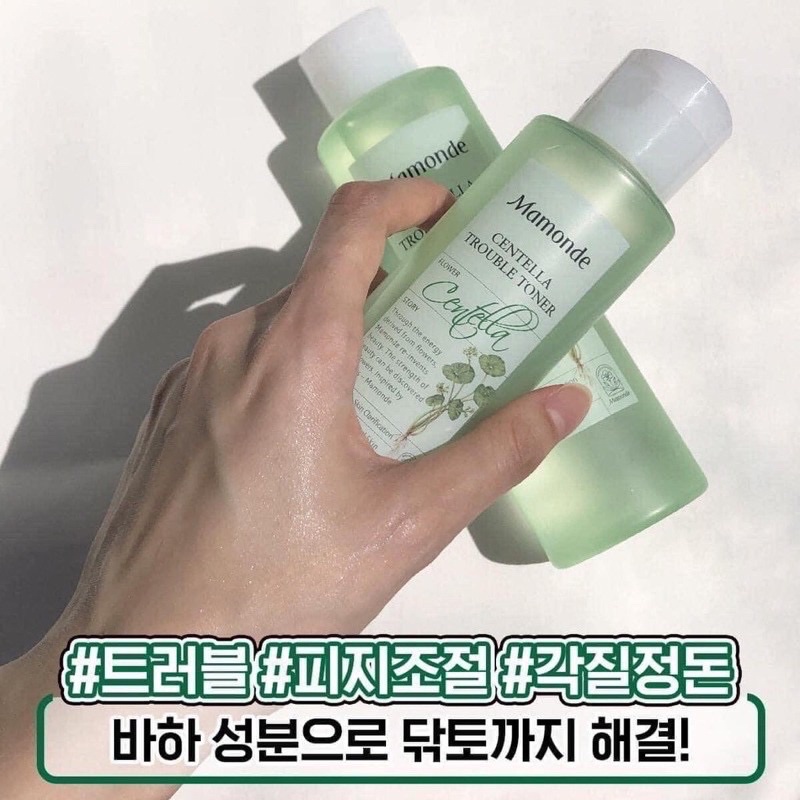 Nước Hoa Hồng Mamonde Rau Má Centella Trouble Toner