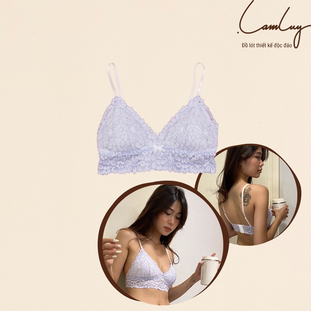 Áo ngực không gọng Lamluy Bra chân ren mềm mịn | BigBuy360 - bigbuy360.vn