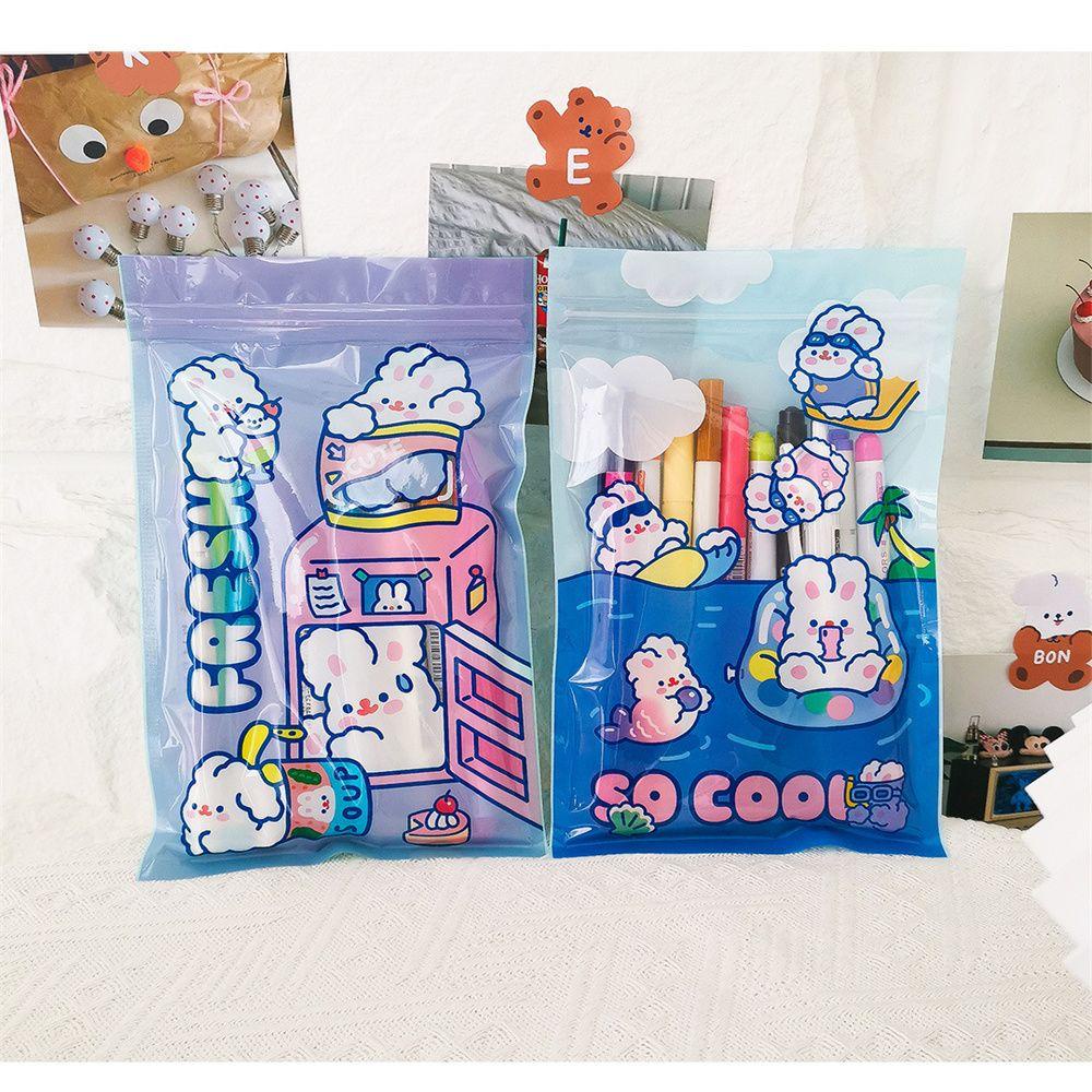 Túi Đựng Đồ Bằng PVC Chống Nước Chống Bụi Hình Thỏ Hoạt Hình