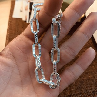 Lắc Mắc Xích Chạm Máy Bạc Nguyên Chất Cho Nam