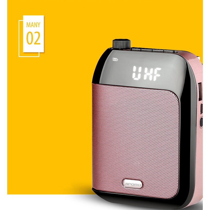 Máy trợ giảng Aporo T9 UHF - Phiên bản bluetooth - Mic không dây