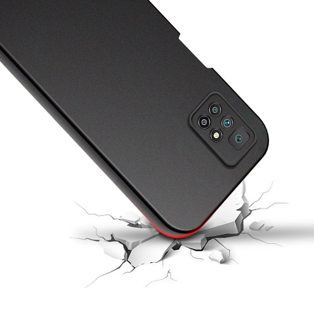 Ốp Điện Thoại Silicone Hai Màu Cho Xiaomi Redmi 10 9 Prime Redmi 9T NFC 9C 9A 10A 9i