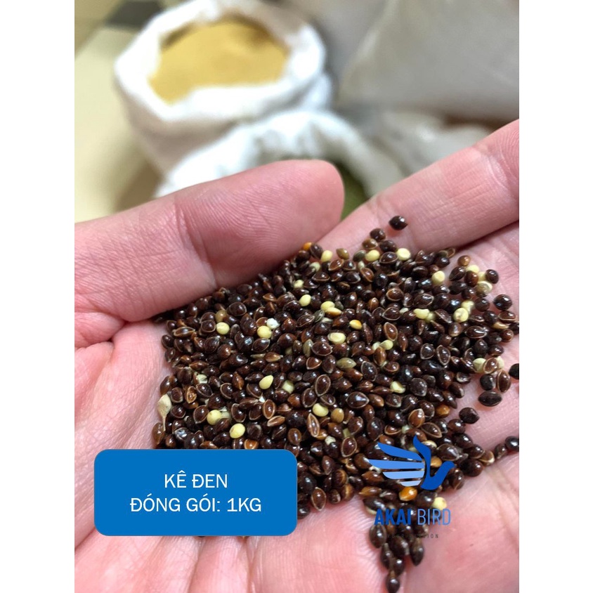 [1KG] Kê Đen Cho Vẹt, Chim Cảnh....