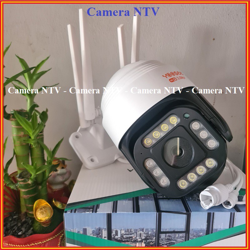 CAMERA YOOSEE PTZ 4 RÂU 14 LED XOAY 360 ĐỘ - CHỐNG NƯỚC - QUAY ĐÊM CÓ MÀU - HÌNH ẢNH RÕ NÉT