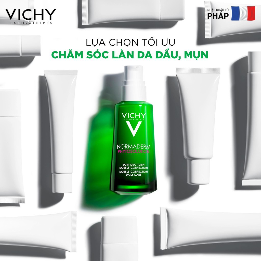 Kem dưỡng da giảm mụn Vichy Normaderm (50ml), cấp ẩm, làm dịu, phục hồi da hư tổn và chống lão hóa da