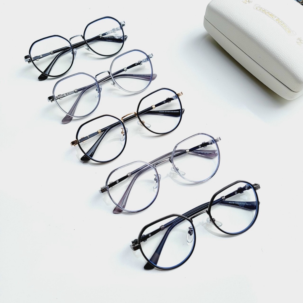 Kính Giả Cận Thời Trang Unisex Cao Cấp ChromeHeart dáng tròn TAD Accessories