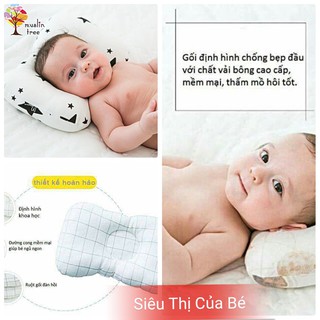 Gối lõm Muslin Tree cao cấp cho bé