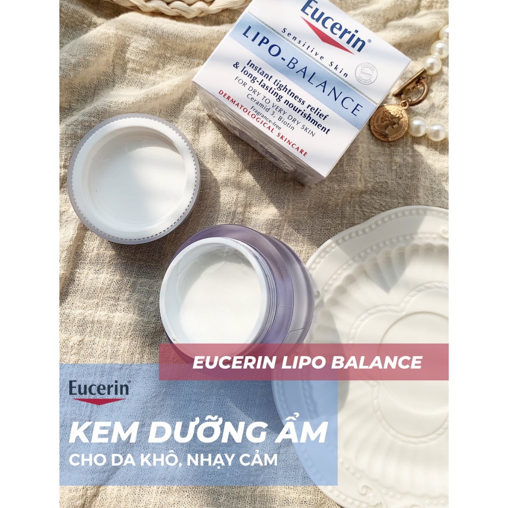 Kem Dưỡng Ẩm Eucerin Lipo Balance Cho Da Khô, Da Nhạy Cảm 50ml