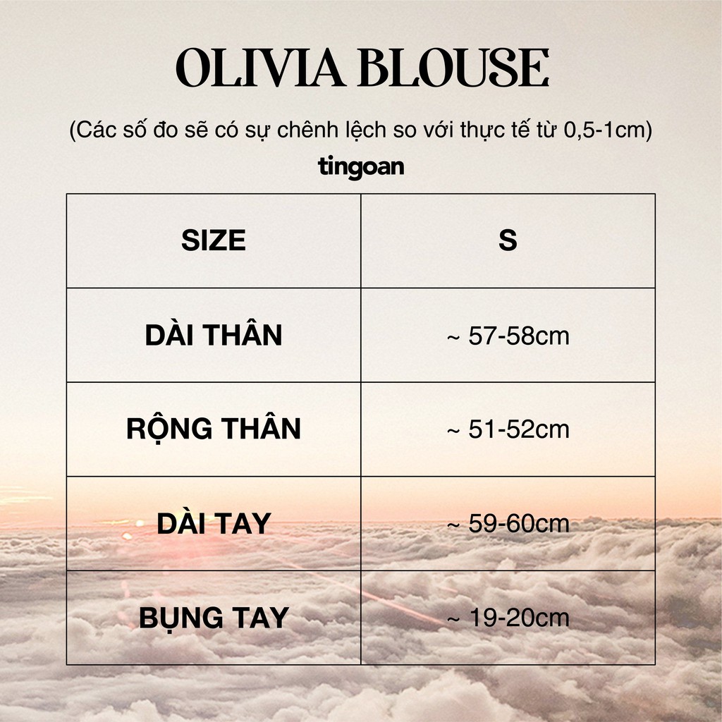 Áo sơ mi cổ bẻ bèo ngực chống nhăn trắng (freesize) tingoan OLIVIA BLOUSE/WH