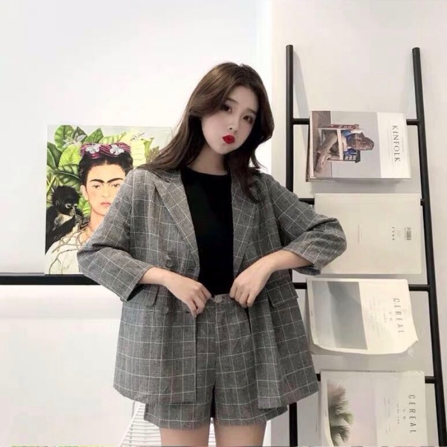 (Ảnh thật) Set Blazer 3 chi tiết