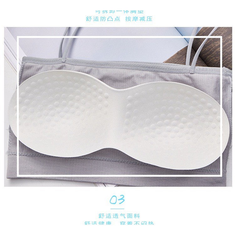 Áo lót nữ cao cấp áo BRA chất liệu cotton thoáng mát gân tăm nâng ngực hai dây basic LUCIA SISTER A06