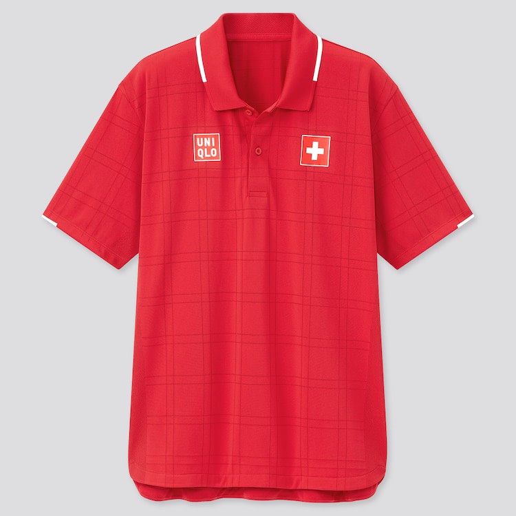 Áo Thể Thao Uniqlo Chính Hãng Màu Đỏ -Cờ Thụy Sĩ - Uniqlo Federer Tennis 2021  T-Shirt-Sumo Authentic
