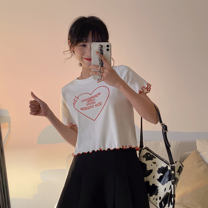 Áo Thun Nữ Ngắn Tay Cổ Tròn Thời Trang | BigBuy360 - bigbuy360.vn