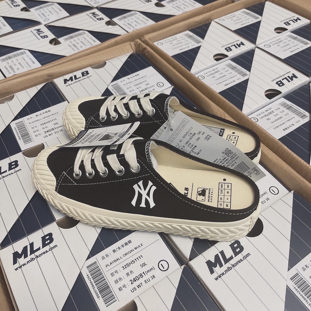 Giày MLB Đạp Gót Mule - Playball Origin Mule New York Yankees