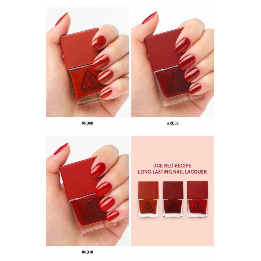 Sơn Móng Tay 3CE RD09 Deep Burgundy Red Đỏ đậm