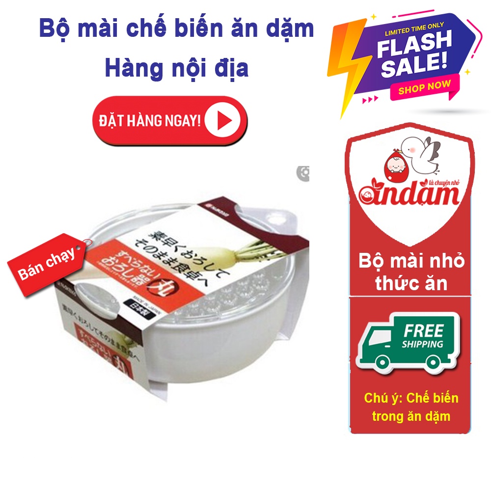 Bộ Mài chế biến ăn dặm cỡ lớn - Dụng cụ ăn dặm - Ăn dặm kiểu nhật - Nguyễn Thị Miện