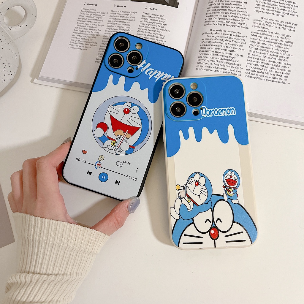 Ốp Điện Thoại Hình Doraemon Cho iPhone 7 / 7 plus 8 / 8 / plus / x / XR / XS / 11 / 12 / 13 / pro / Max / plus / Promax