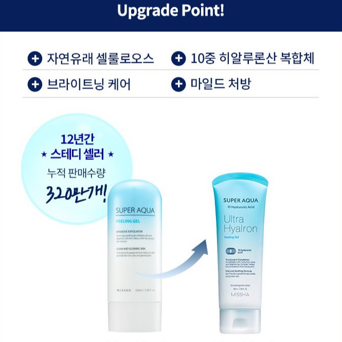 Tẩy Tế Bào Chết Super Aqua Peeling Gel Missha 100ml