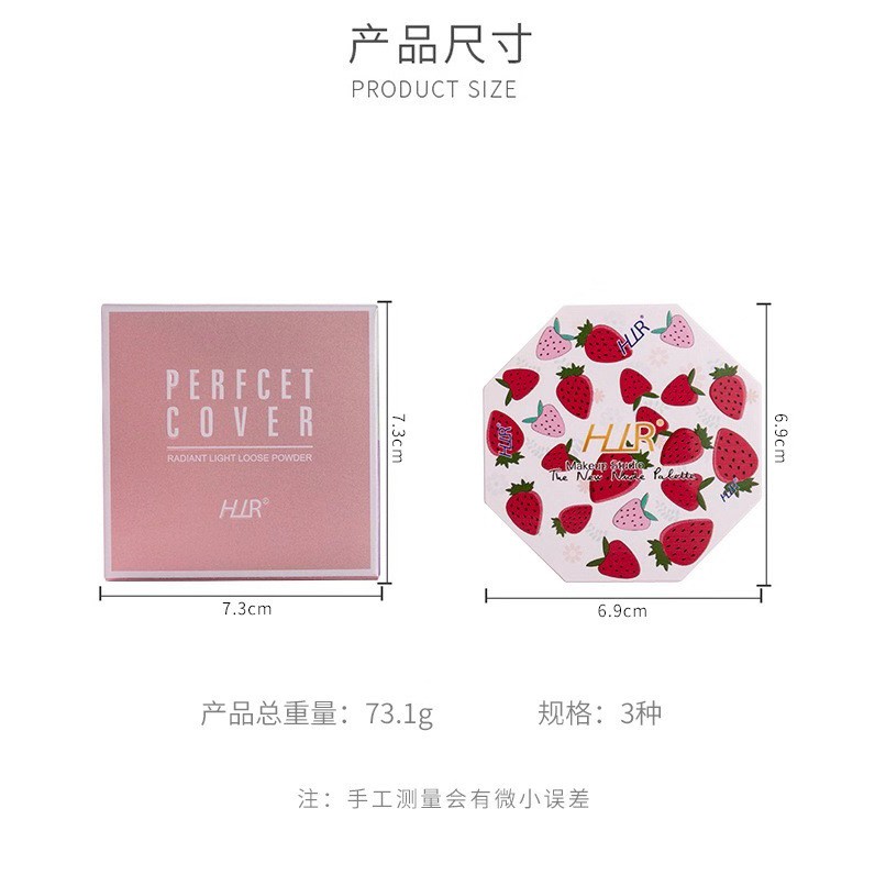 (Hàng Mới Về) Bộ Phấn Phủ 4 Màu Siêu Nhẹ Che Khuyết Điểm Kiềm Dầu Dưỡng Ẩm | BigBuy360 - bigbuy360.vn