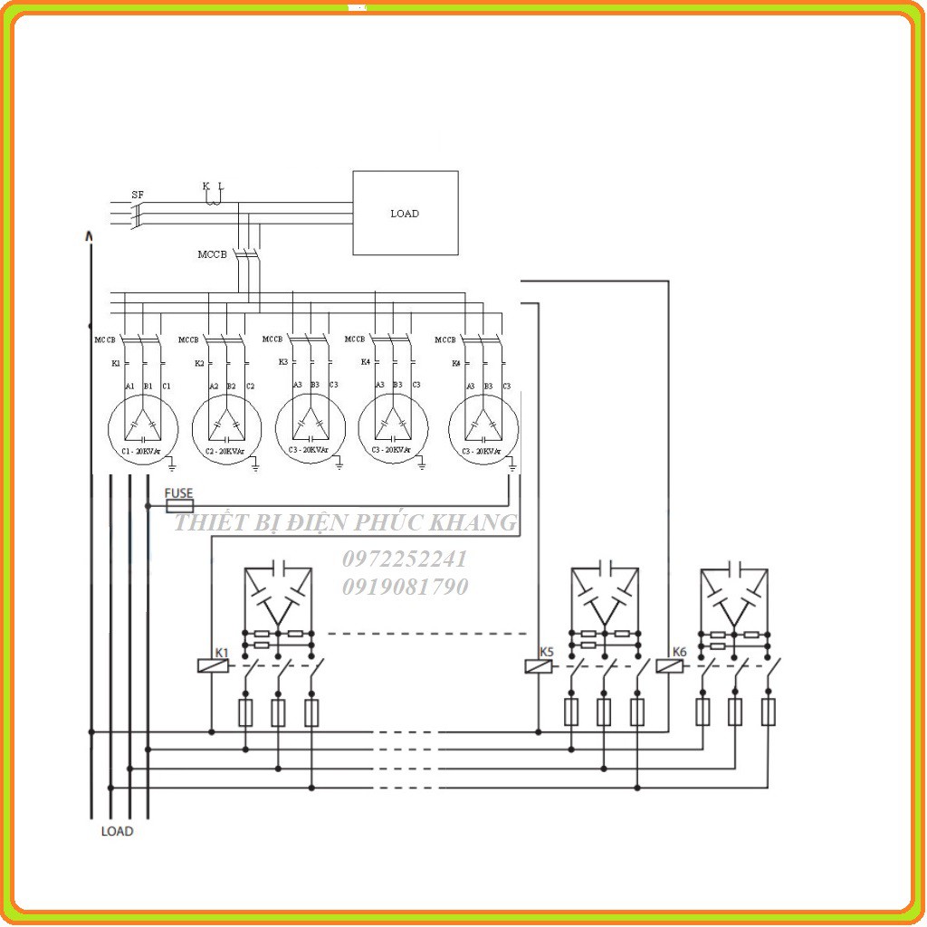 Freeship tụ bù công suất cos phi tiết kiệm điện 3pha 440v 10kvar-Enulux- PRT. 4410