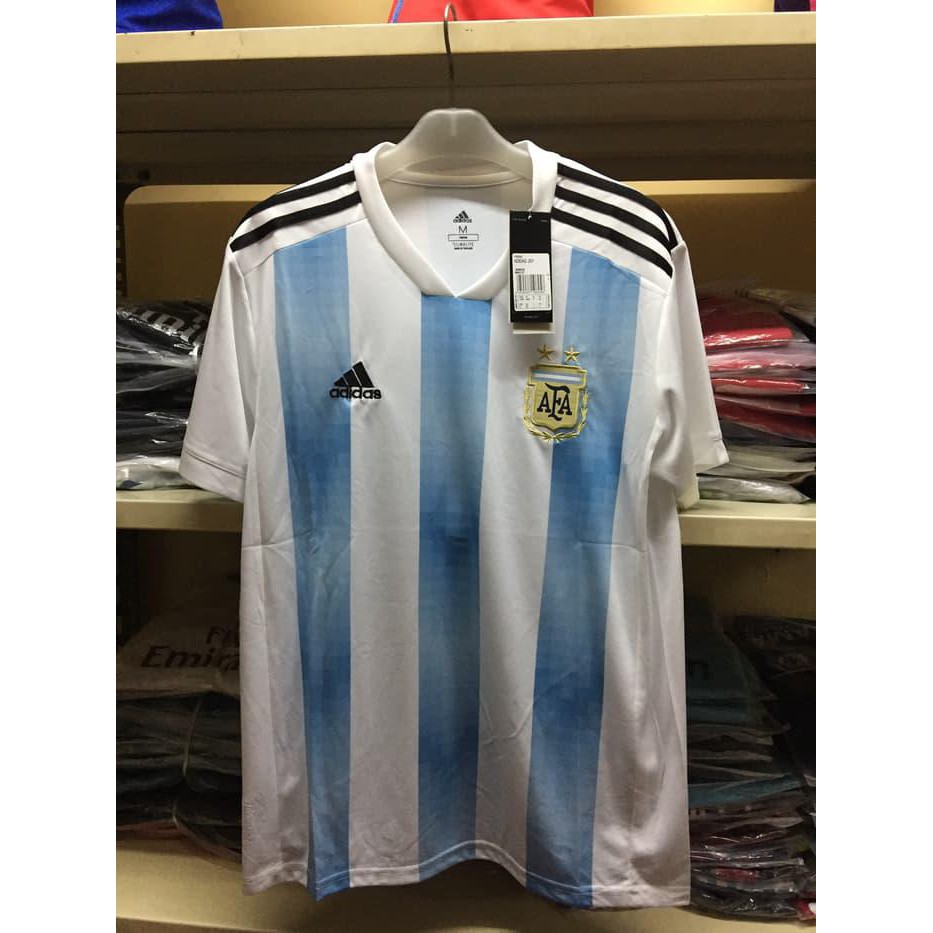 Áo Thun Đá Banh Đội Tuyển Argentina World Cup 2018