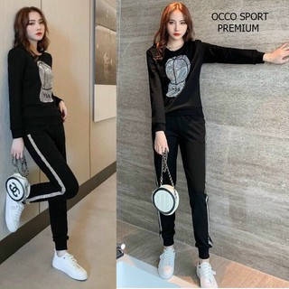 [CAO CẤP] Bộ đồ thể thao đính đá TT503  [HÀNG XUẤT NHẬT-HÀN QUỐC]