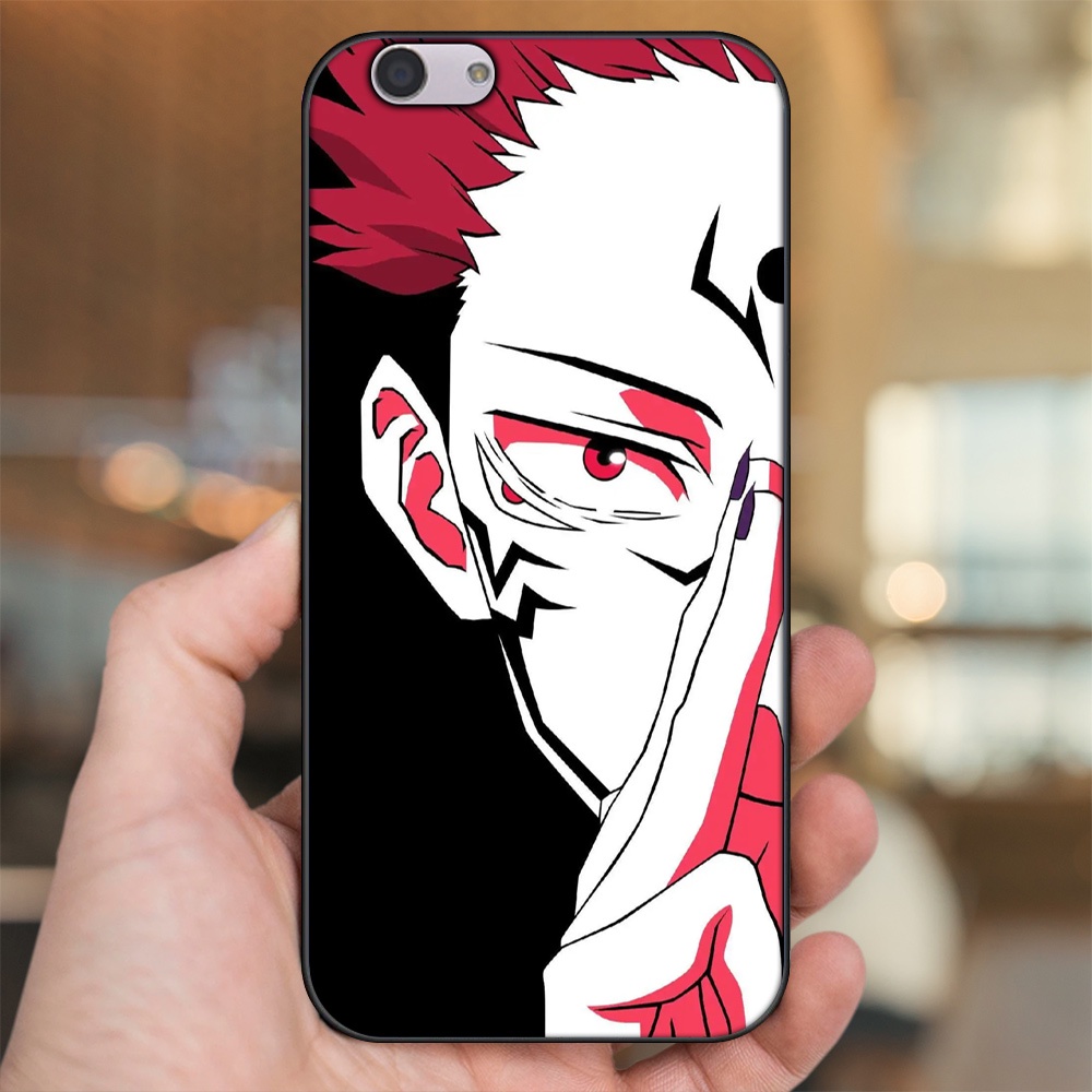Ốp lưng Oppo F1s, F3, F3 Plus viền đen in hình Yuji Jujutsu Kaisen