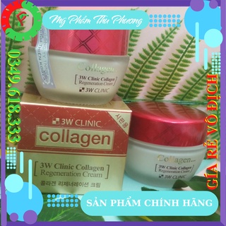 KEM DƯỠNG TRẮNG DA SĂN CHẮC CHỐNG LÃO HÓA MỸ PHẨM CHĂM SÓC DA HÀN QUỐC CHÍNH HÃNG 3W CLINIC COLLAGEN REGENERATION CREAM