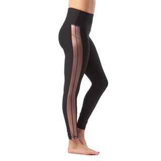 Quần legging tập phối sọc lưới 90 Degree
