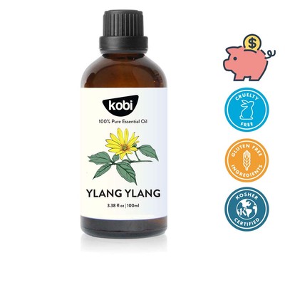 Tinh dầu Ngọc Lan Tây Kobi Ylang Ylang 100ml thơm phòng thư giãn tạo hương dễ chịu dùng khuếch tán