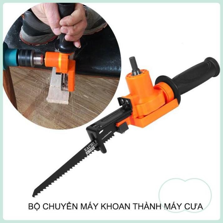 Bộ chuyển máy khoan thành máy cưa kiếm cưa lọng cầm tay